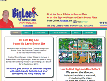 Tablet Screenshot of bigleesbeachbar.com